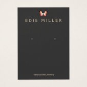 蝶エレガントイヤリング表示カード (正面)