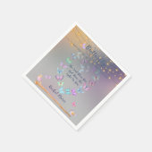 蝶エレガントハート鳥 スタンダードカクテルナプキン (角)