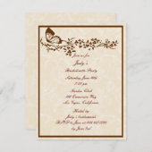 蝶エレガントバチェロレッテ招待状 招待状 (正面/裏面)