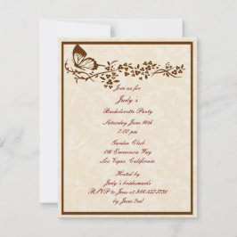 蝶エレガントバチェロレッテ招待状 招待状