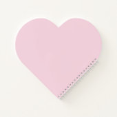 蝶エレガントフローラハートパーソナライズされた ノートブック (裏面)