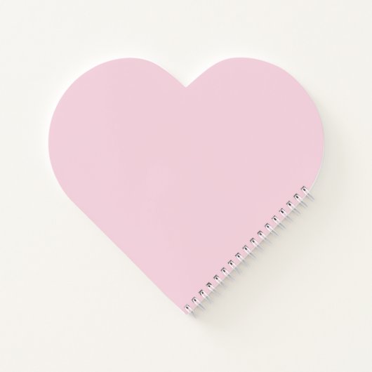 蝶エレガントフローラハートパーソナライズされた ノートブック (裏面)