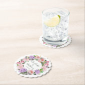 蝶エレガントフローラ春の結婚式 ペーパーコースター (インサイチュ)