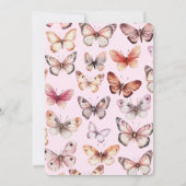 蝶エレガントブライダルシャワーカスタム 招待状 (裏面)