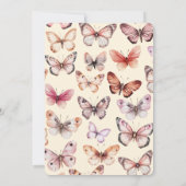 蝶エレガントブライダルシャワーカスタム 招待状 (裏面)