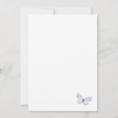 蝶エレガントブライダルシャワー 招待状 (裏面)