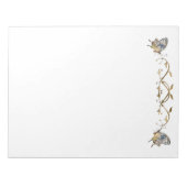 蝶エレガントメモ帳 ノートパッド (正面)