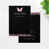 蝶エレガントモダンイヤリング表示カード (デスク)