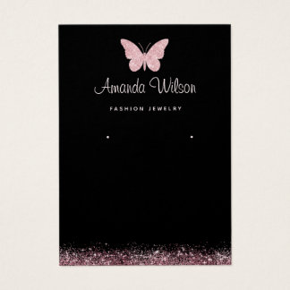 蝶エレガントモダンイヤリング表示カード