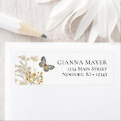 蝶エレガント山花卒業 ラベル (インサイチュ)