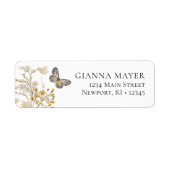 蝶エレガント山花卒業 ラベル (正面)