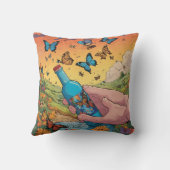 蝶エレガント枕 クッション (裏面)