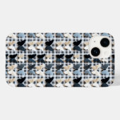 蝶エレガント格子パターン Case-Mate iPhoneケース (裏面 (横))