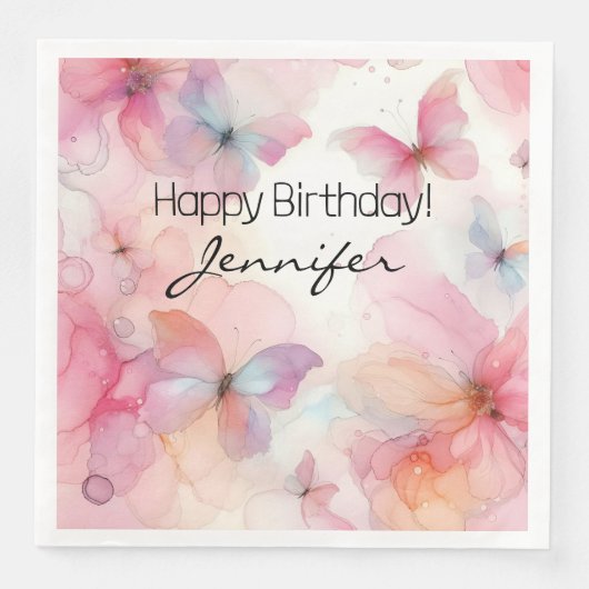 蝶エレガント紙ナプキン (正面)