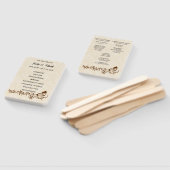 蝶エレガント結婚式 プログラム ハンドファン (組立なし)