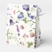 蝶エレガント花ブライダルシャワー フェイバーボックス (裏面サイド)