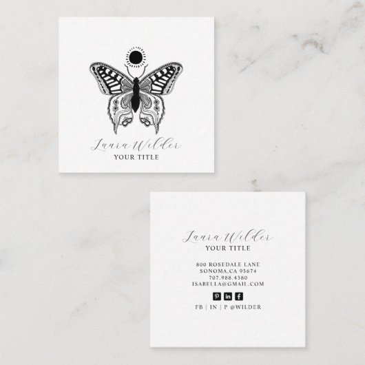 蝶エレガント陽 コーリングカード (正面/裏面)