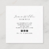 蝶エレガント陽 コーリングカード (裏面)