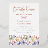 蝶エレガント 箔招待状 (正面)