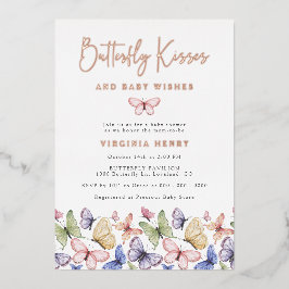 蝶エレガント 箔招待状