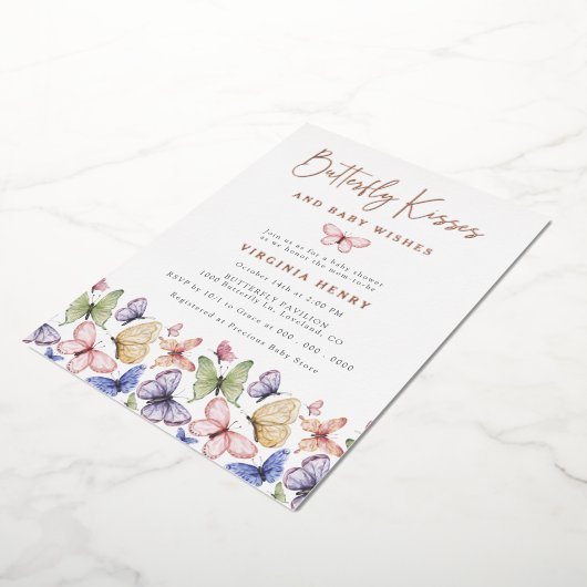 蝶エレガント 箔招待状 (回転した状態)