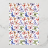 蝶エレガント 箔招待状 (裏面)