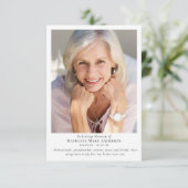 蝶エンジェルズ写真記念悔やみや弔慰葬儀 サンキューカード (スタンド正面)