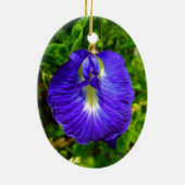 蝶エンドウ豆 セラミックオーナメント (裏面)