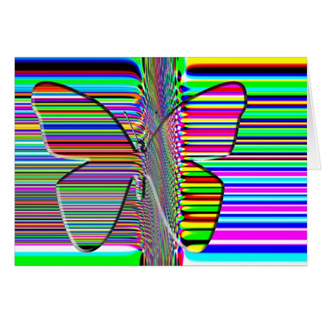 蝶オップアートカード (正面横)
