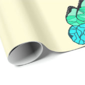 蝶オンイエローラッピング紙 ラッピングペーパー (ロールコーナー)