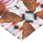 蝶オンコンベクロア抽象芸術パターン ショートテーブルランナー (コーナー)