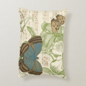 蝶オンシート音楽フローラデザイン アクセントクッション (裏面(縦))
