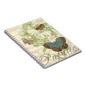 蝶オンシート音楽フローラデザイン ノートブック (右側)