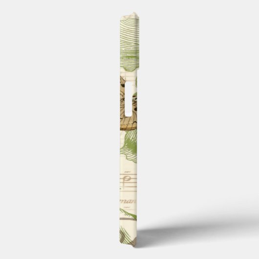 蝶オンシート音楽フローラデザイン Case-Mate iPhoneケース (裏面 / 右)