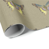 蝶オンバーラップマットラッピング紙 ラッピングペーパー (ロールコーナー)