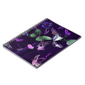 蝶オンパープル ノートブック (左側)