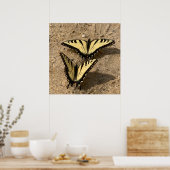 蝶オンビーチ ポスター (キッチン)