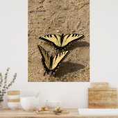 蝶オンビーチ ポスター (キッチン)