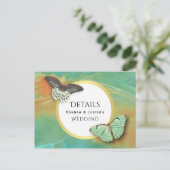 蝶オン南西の色結婚の詳細 ポストカード (スタンド正面)