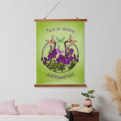 蝶オン抽象芸術フラワーアートパーソナライズされた 吊り下げ型タペストリー (寝室)