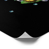 蝶オン葉 ポスター (角)