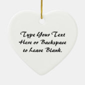 蝶オーナメントのパーソナライズな蝶オーナメント セラミックオーナメント (裏面)