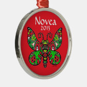 蝶オーナメントの赤は*customize! ** メタルオーナメント (右)