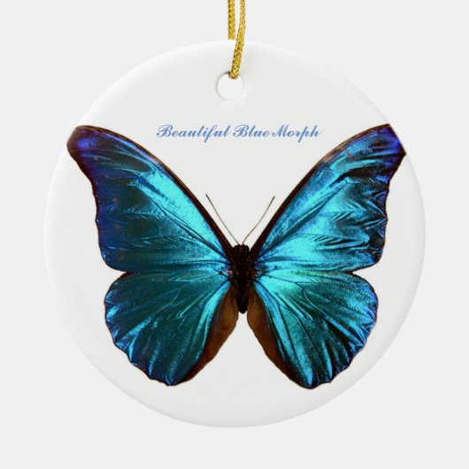 蝶オーナメントを変形させて下さい セラミックオーナメント (正面)