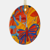 蝶オーナメント セラミックオーナメント (右)