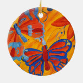 蝶オーナメント セラミックオーナメント (裏面)