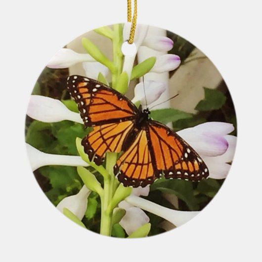 蝶オーナメント セラミックオーナメント (正面)