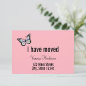 蝶カスタムなピンクの移動発表 案内状 (スタンド正面)