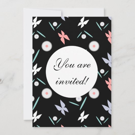 蝶カスタムの発表 – カスタマイズ 招待状 (正面)