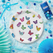 蝶カスタム紙プレート9" ペーパープレート (パーティー)